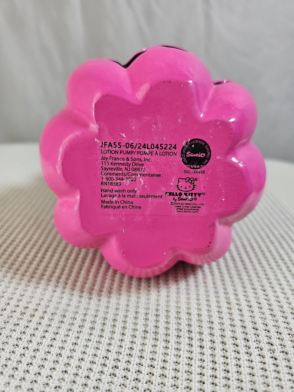 Sanrio Pink Pumpkin Hello Kitty Halloween Soap Lotion Pump Dispenser